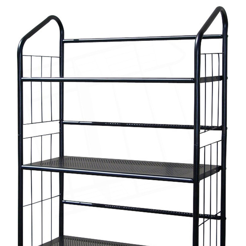 Metal Standing Book Shelf, (4 Shelves) 49.05"H x 26.05"W x 11.05"D