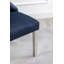 CHAISES EN TISSU DE COULEUR ORIQUE GRIS AVEC PIEDS ET POIGNÉES DE CHROMÉ (2 PAR BOÎTE)-1234386526