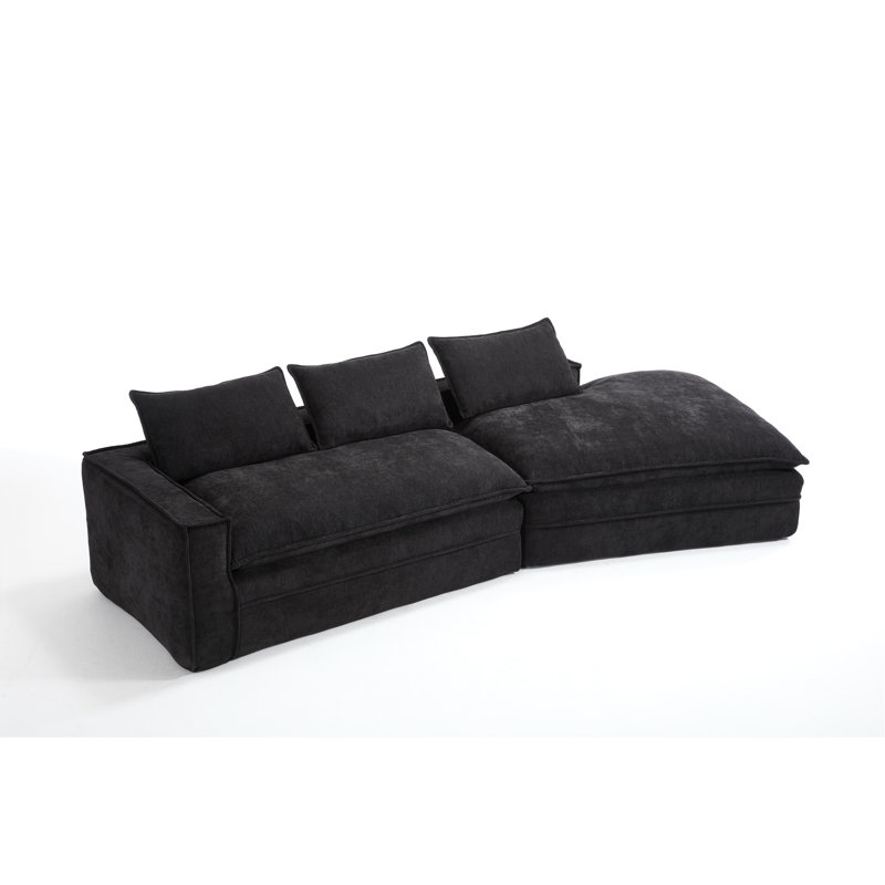 Canapé modulaire Modern, Noir