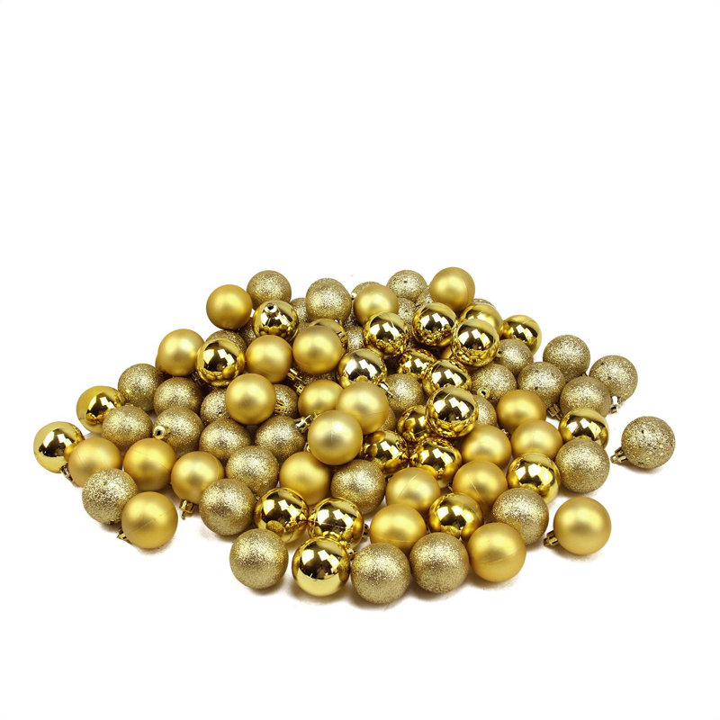 Ornements en forme de boule de Noël 96 ct incassable à 96 finitions 96 "1,5" (40 mm)