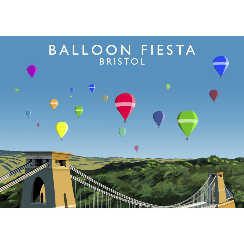 Balloon Fiesta by Richard O'Neil - Print, 30 cm H x 40 cm W x 1 cm D, No Frame