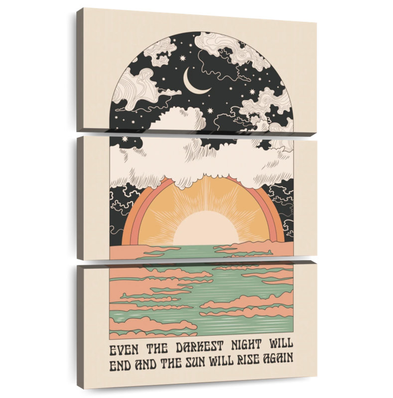 Tergel The Sun Will Rise, 65" H x 42" W
