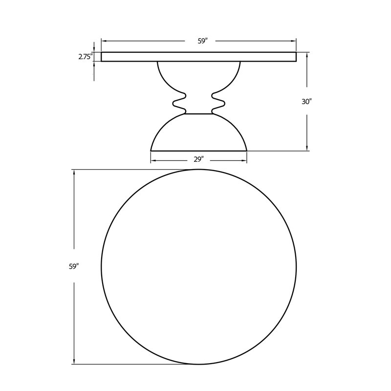 Spindle Dining Table