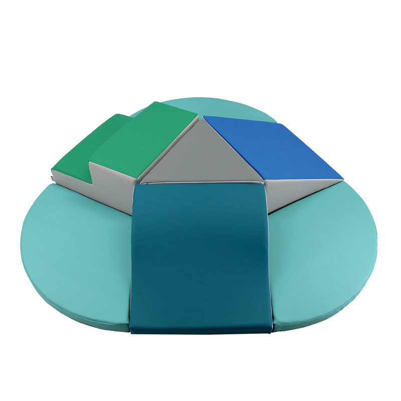 SoftScape Toddler Playtime Junction Climber Plus, Bleu marine / vert