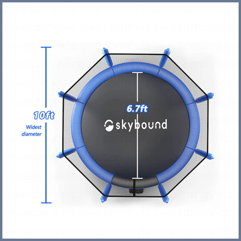 Safetynet intérieur avec trampoline UB 10FT - bleu citrouille