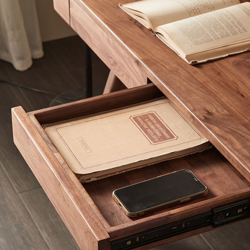 Bureau en bois massif American Style Vintage
