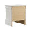 Table de chevet 2 tiroirs avec pieds