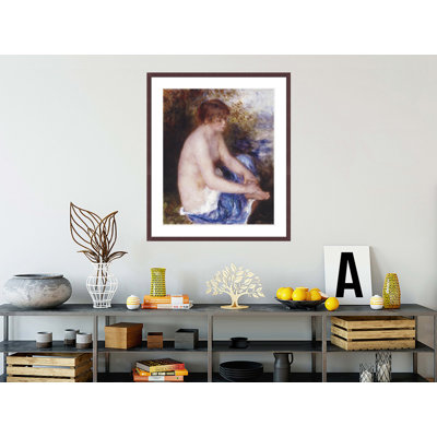 Petite nu bleu par Pierre-Auguste Renoir, impression giclée encadrée