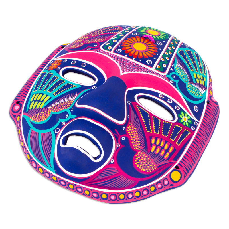 Masque en céramique carnival olmeca