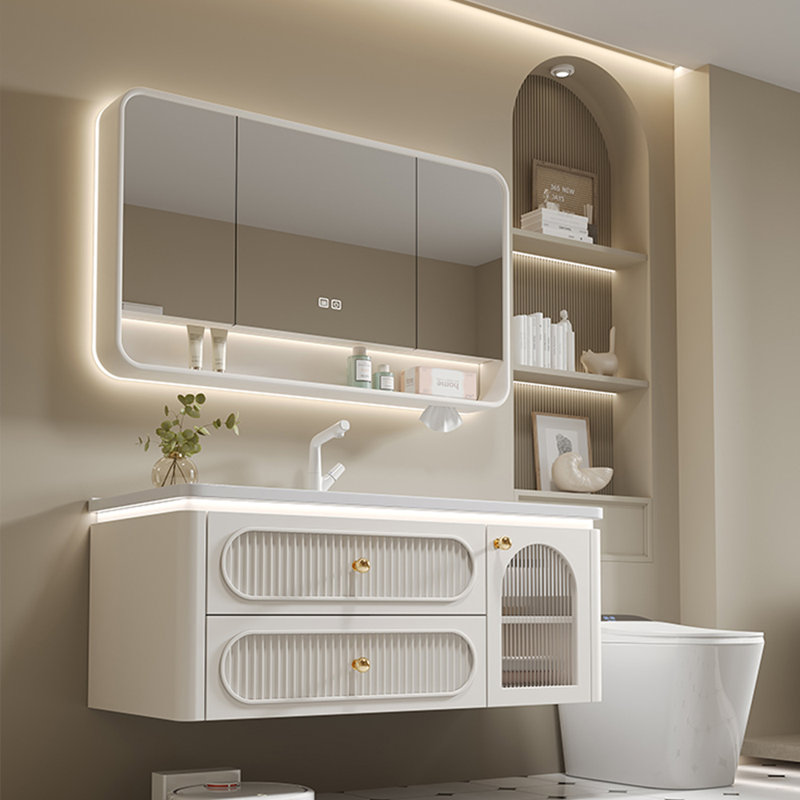 French cream-style bathroom cabinet