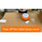 Aura Donut Orange Glass Table Lamp