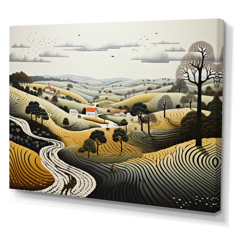 Farm Farm - Impression sur toile, Toile tendue, H 12 po x l 20 po x P 1 po