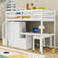 Lit mezzanine en bois avec bureau d'étude intégré, armoire, tiroirs et table mobile-1115613860-1115613861