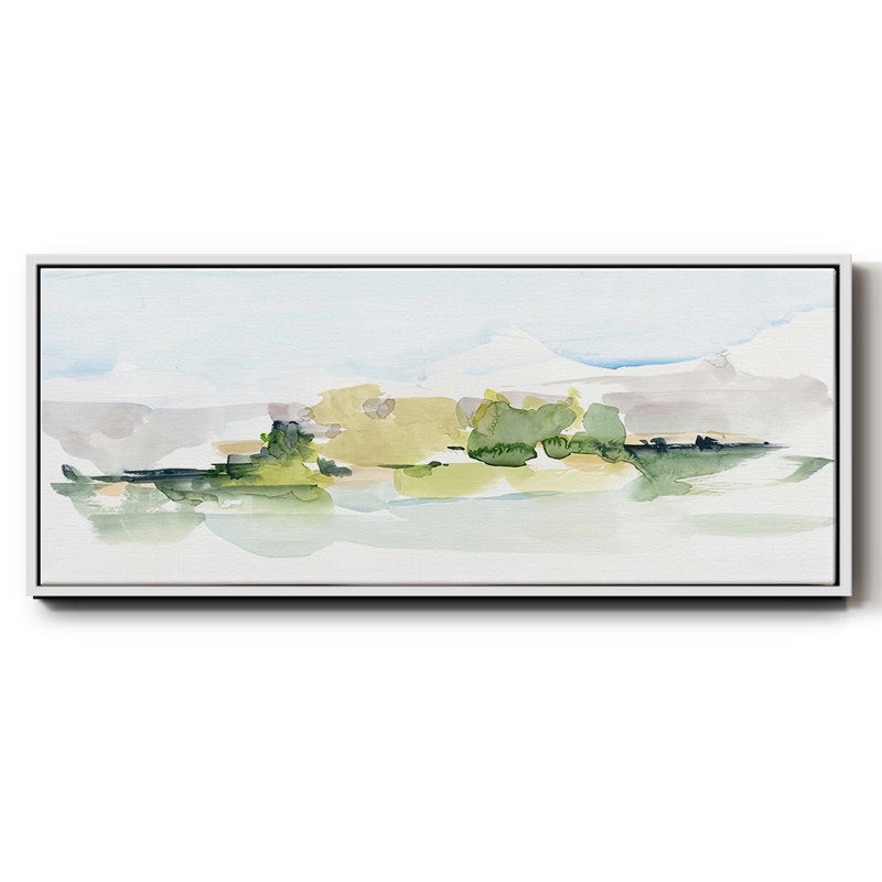 Tangerine Sunset I- Framed Canvas