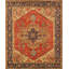 Canvello Serapi Hand-Knotted Rust Wool Area Rug- 9' X 12'-531324482