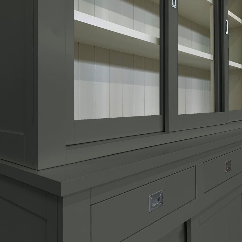 Lemire Display Cabinet, Green/Grey