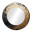 Or noir Spiral Poteries - miroir mural abstrait en spirale, miroir décoratif rond doré, impression d'art en métal-99621425