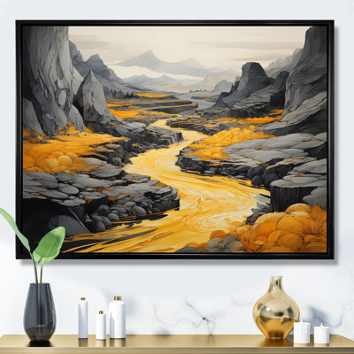 Beto Road Through Yellow Mountain sur impression sur toile