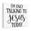 «Talking to Jesus», reproduction sur toile tendue-385349421