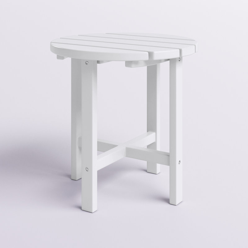 Table d'appoint d'extérieur Geoff Adirondack, Blanc