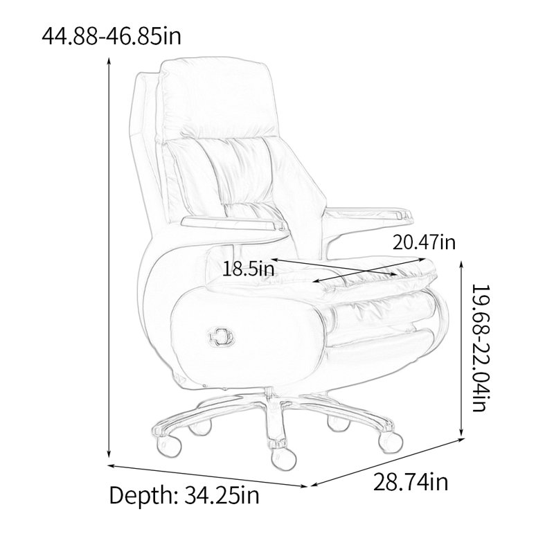 Fauteuil de direction, Gris