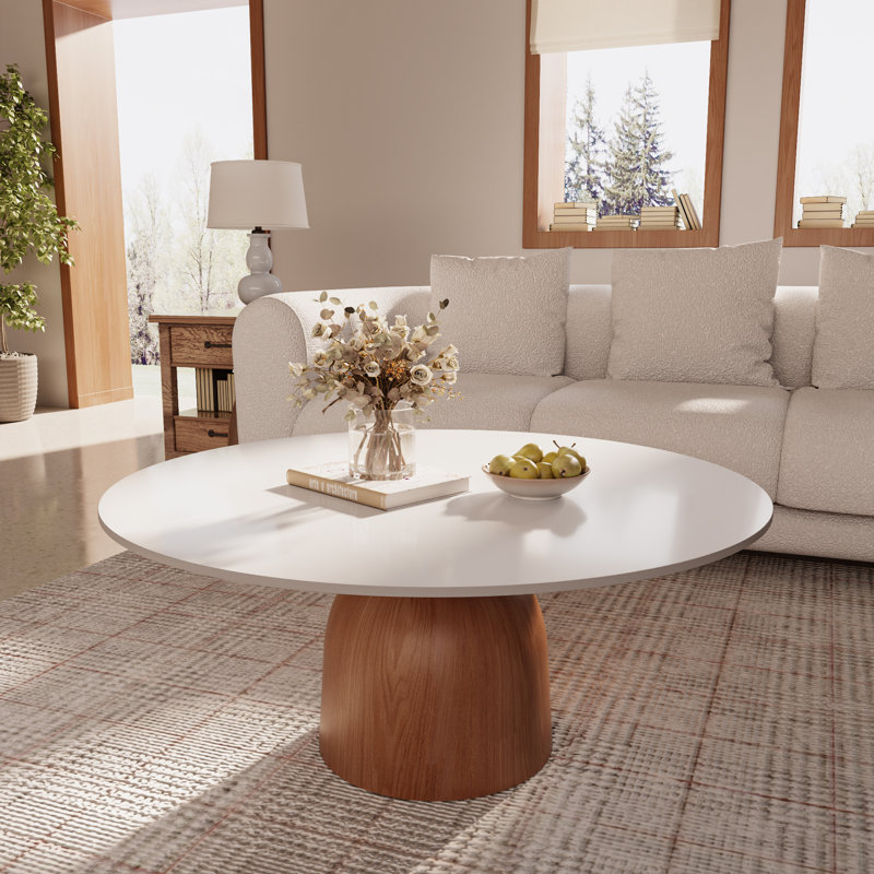 Table d'appoint de salon Ikerne Farmhouse, H 17,4 po x L 41,73 po x l 41,73 po
