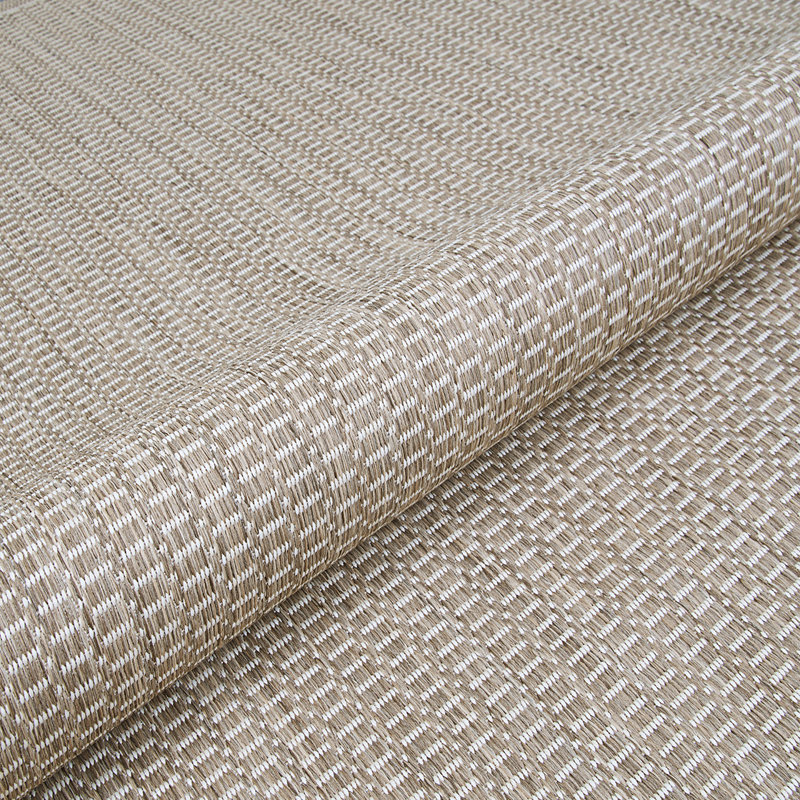 Tapis intérieur / extérieur taupe Sania, Rectangle 8 pi 6 po x 13 pi, Ivoire / taupe