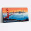 Ensemble de 1 tableau sur toile représentant le paysage urbain du pont Golden Gate à San Francisco-1309294880