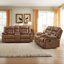2 Seater Faux Leather Reclining Loveseat