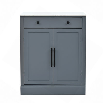 Modern Freestanding Kitchen Pantry,Buffet Food Storage, Coffee Bar Cabinet With Drawer, 2 Adjustable Shelves And 2 Door Shelves For Dining, Kitchen