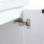 Meuble-lavabo à fermeture en douceur 48 po avec lavabo et deux petites tablettes de rangement