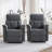 32.7'' Wide Modern and Soft Upholstered Manual Recliner (Set of 2)-594332637