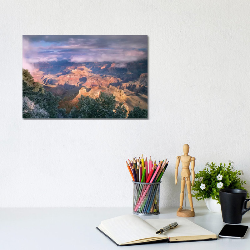 Clearing Skies Over The South Rim, Grand Canyon National Park, Arizona 1 Piece Wall Art on Canvas, 20.32 cm H x 30.48 cm W