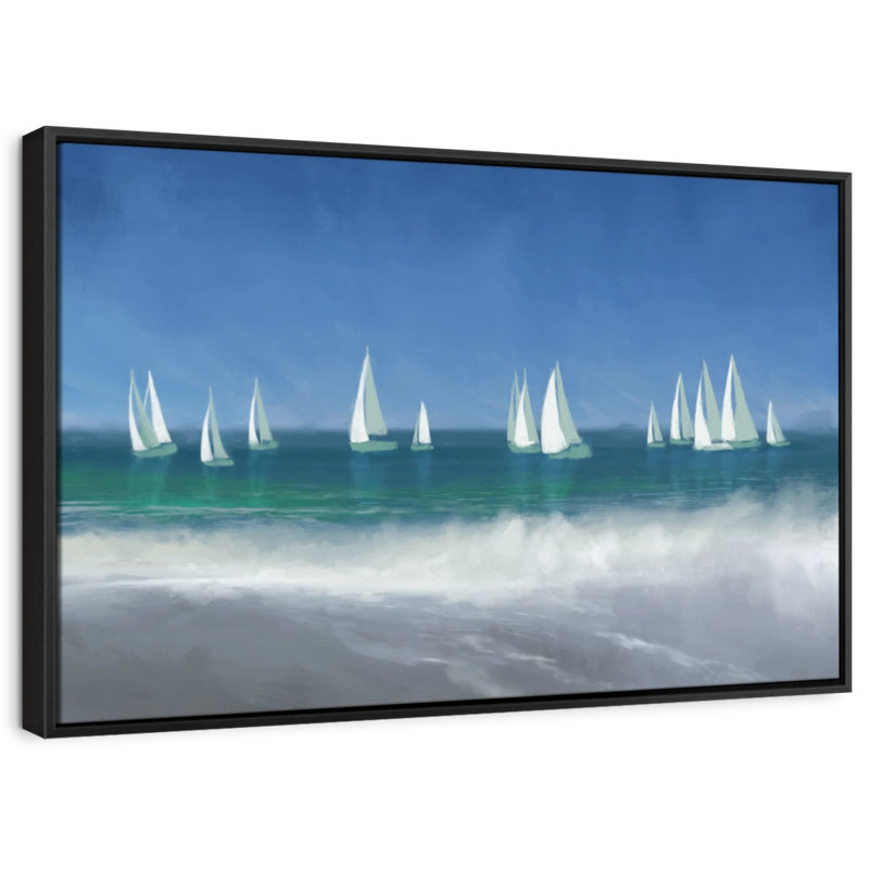 " Harbor Sailing ", 25" H x 37" W