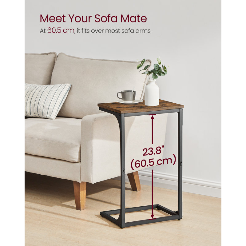 Alizon Pedestal End Table, Brown