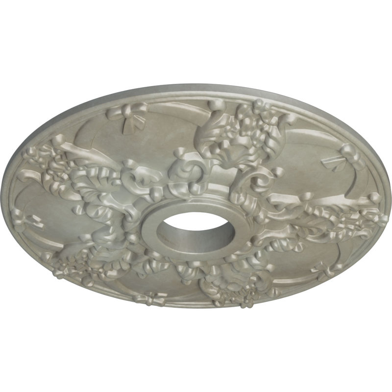 18 po de diamètre extérieur x 3 1/2 po de diamètre intérieur x 1 3/8 po de médaillon de plafond Norwich (convient aux auvents jusqu'à 4 1/2 po)