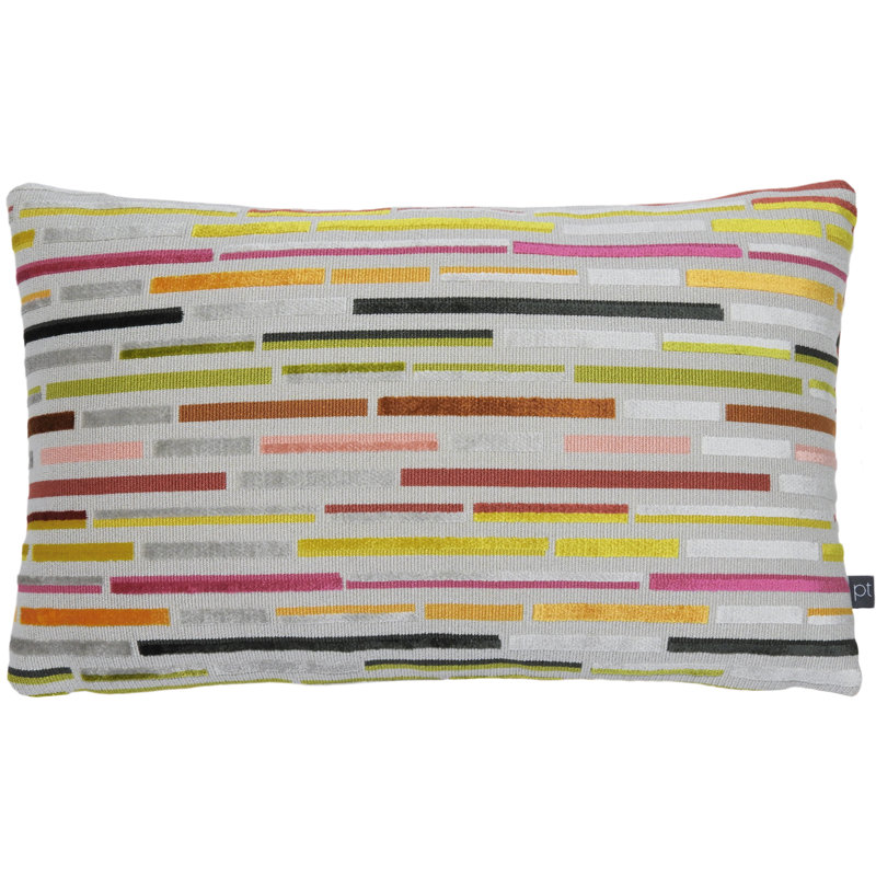 Aleppo Geometric Rectangular Throw Pillow Cover, Orange/Yellow/Green