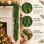 Guirlande de Noël artificielle en cèdre de 1,5 m, guirlande réaliste en faux pin pour foyer, escalier, guirlande de verdure simple pour décoration intérieure et extérieure, guirlande vierge idéale pour créer vos propres décorations de Noël personnalisées. (Lot de 2)-134453575-134453579