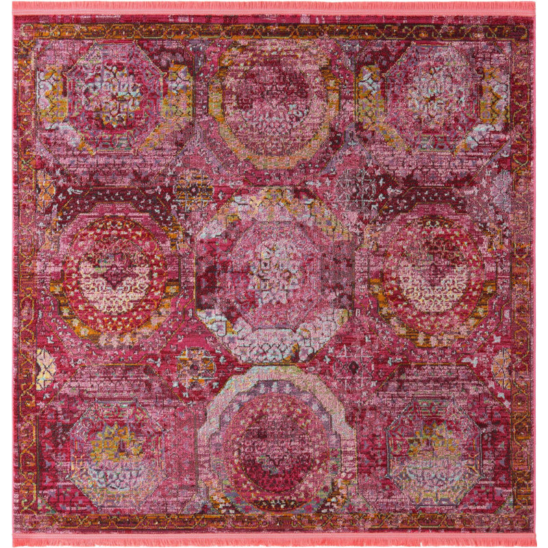 Mekeba Oriental Indoor Rug, Square 6'1"