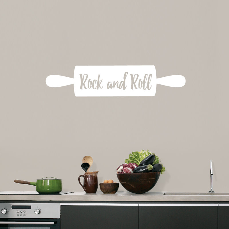 Adhésif décoratif Rock and Roll Rolling Pin, Blanc
