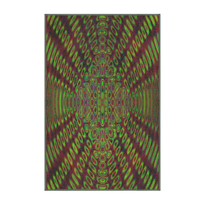 Tapis vert / rouge Power Loom
