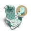  Fauteuil inclinable de chaise de plage pliable avec glacière amovible, feuille ambrée-1392716166