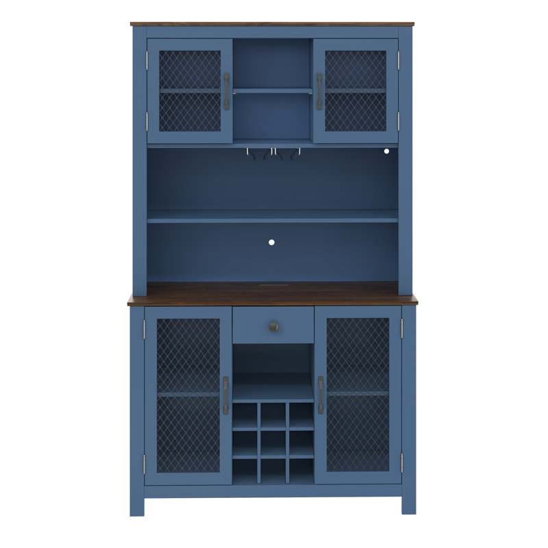 Armoires spacieuses en MDF, style campagnard rustique pour la cuisine
