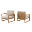 Chaise de patio d'extérieur avec coussins