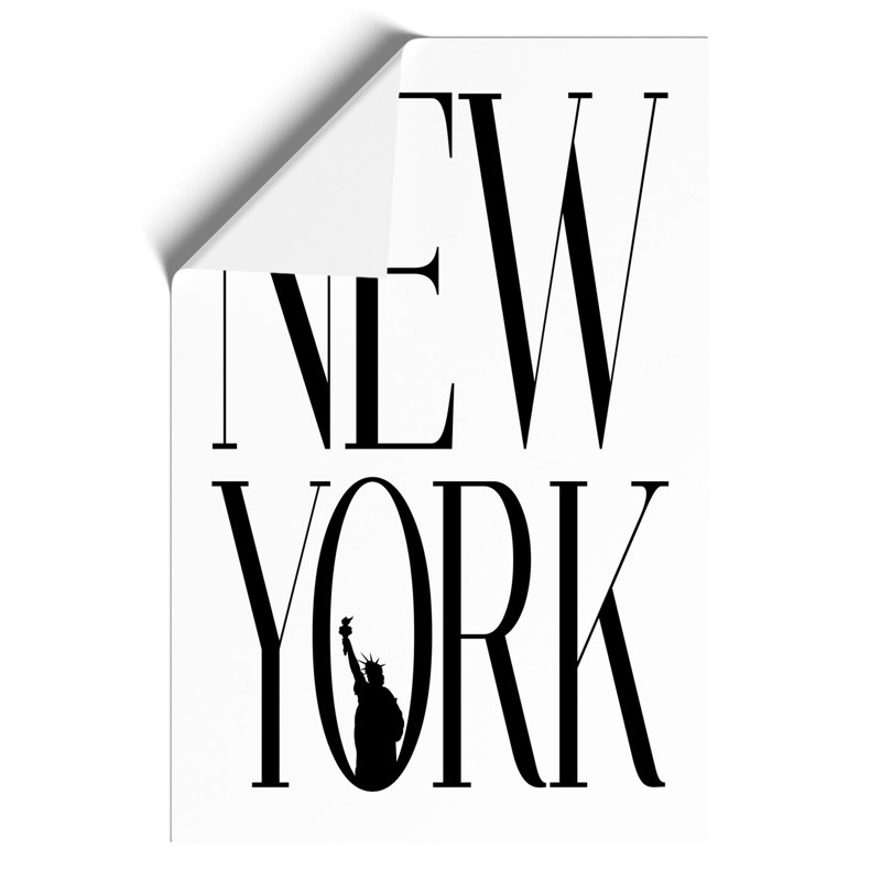 New York - Frameless Print, 42cm H x 30cm W x 0.1cm D