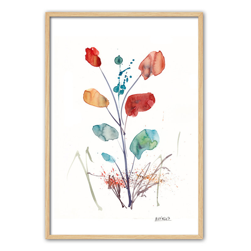 Colour Leaves by Bruno Vázquez - Single Picture Frame Painting, 120cm H x 80cm W x 3cm D