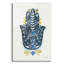  «Hamsa 1 Collage» par Courtney Prahl, art mural en verre, 12 po x 16 po