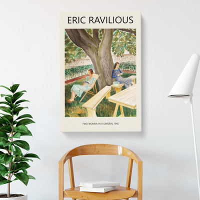 Resting by Eric Ravilious - Wrapped Canvas