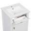 Meuble-lavabo de 20 po avec lavabo, pieds en bois massif, tablette réglable, tiroir inclinable, boutons en alliage de zinc, armoire autoportante moderne-491188302