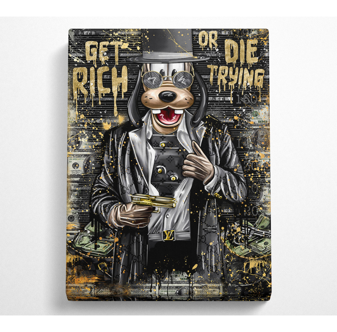 Get Rich - Kunstdrucke auf Leinwand